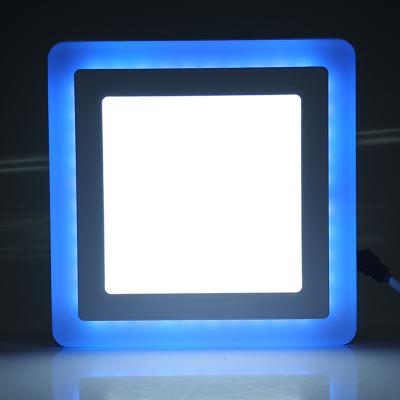 China Modern Factory Price Commercial Square Concealed Installation 3+3W 6+3W Ceiling Led Panel Light for sale