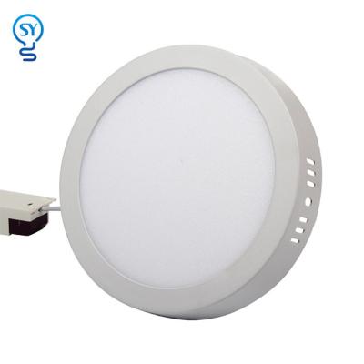 China Modern Outdoor Mounted Indoor Ceiling Light 6W 12W 18W Round Frameless Commercial Led Panel Light for sale