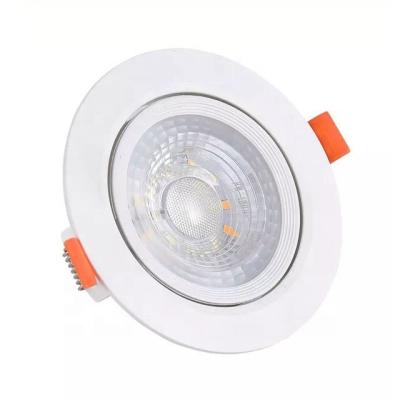 China Modern Hot Sale Plastic Recessed DOB Led Downlight 5Watt 7Watt Ceiling Round Anti-glare Led Downlight for sale