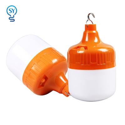 China DC USB Three Gears Adjustment 50W 100W Residential High Quality LED Rechargeable Emergency Bulb Light for sale