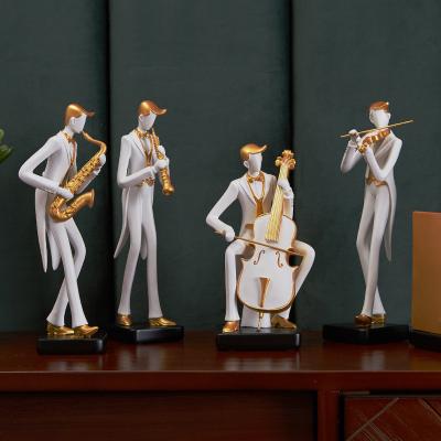 China Music Music Character Home Decorations For Table Ornament Wholesale Gifts Bedroom Decor Soft Resin Crafts for sale