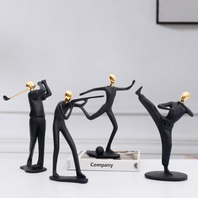 China Modern Minimalist Personality Resin Sports Table Ornament Living Room Decoration For Shelf Wine Cabinet for sale