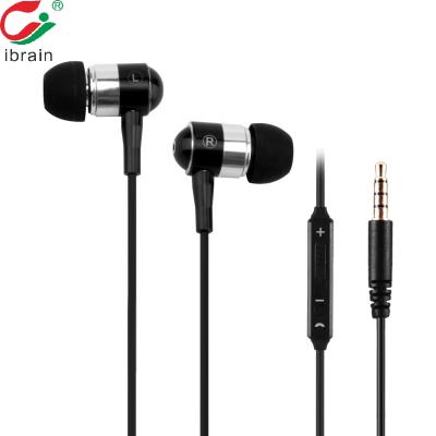 China Fashion Pink Music 3.5mm Radiation Proof Earbuds Free Headphones With MIC And Volume Control for sale