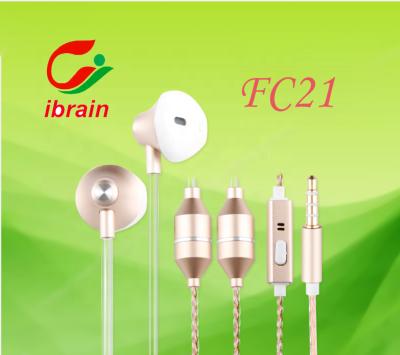 China FC21 Stereo Silver Radiation In-Ear Tube Rose Gold /Gold/ Free Headphone With Mic For Pregnancy for sale