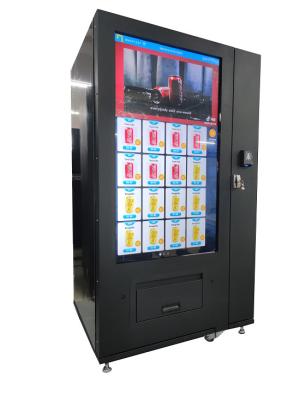 China Metal 55 Inch Touch Screen Digital Drink Vending Machine For Gym School With Elevator for sale