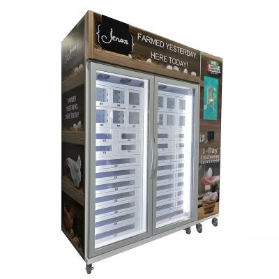 China Customized 22 inch Touchscreen Egg Vending Machine with Card Reader for Fresh Farm Products for sale