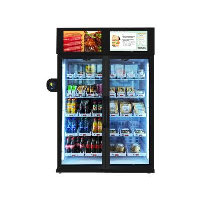 China Office Building Vending Onbemande Retail Vending Smart Vending Machine Voor snacks dranken Wijn Glasfles Te koop