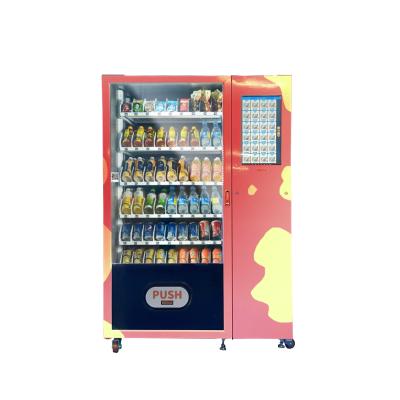 China Shopping Mall Remote Control Smart Vending System Snacks Cold Drinks Bottle Vending Machine for sale