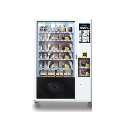 China Double Tempered Glass Door Female Pads Vending Machine With 54 Slots Capacity for sale