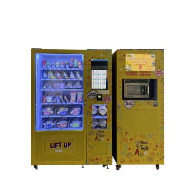 China Healthy Foods Machine With Microwave For Hot Food Ready To Eat Meals Prep Vending Machine for sale