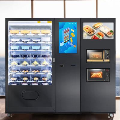 China Opciones saludables Máquina expendedora de bocadillos con sistema de refrigeración de 3-20 ° C y pantalla táctil de 21,5 pulgadas en venta