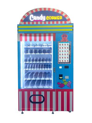 China Smart Candy corner Vending Machine with 21.5-Inch Touchscreen Multiple Payment Options Candy Vending Machine for sale