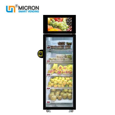 China Gancho agarrador elegante del refrigerador e ir máquina expendedora con el lector de tarjetas eléctrico de la cerradura para abrir la fruta y verdura de la puerta en venta