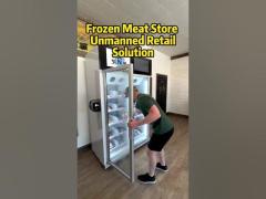 Frozen meat vending solution, customer case, our Canada customer use our freeezr to sell frozen meat
