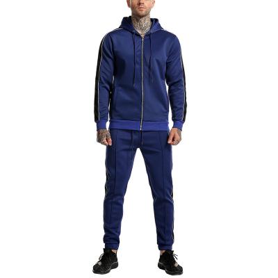 China Custom Made 100% Cotton Breathable Logo Tracksuits For Men's Empty Color Fitness Oversized Sportswear Mens Tracksuits 2023 for sale