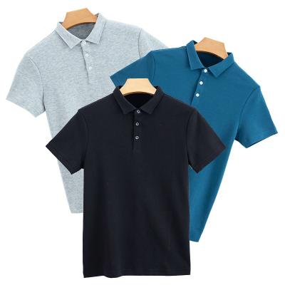 China Anti-wrinkle Factory Custom Design Solid Color Polo Shirt Short Sleeves High Quality Polo Shirt For Man for sale