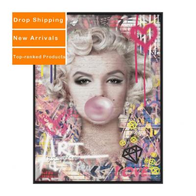 China New classic/postmodern portrait pop wall art canvas gasp furniture pop decor art drawing wall painting graffiti diy for sale