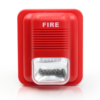 China 95 dB/m fire strobe siren with red LED strobe light for YA82 fire alarm system for sale