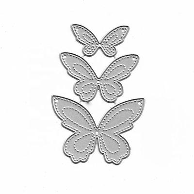 China XY099 3pcs Europe Butterflies Metal Cutting Dies Stencil For Scrapbooking Photo Album Card DIY Paper Embossing Craft for sale