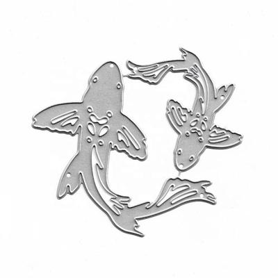 China Europe XY110 2PCs Fish Metal Cutting Dies For DIY Scrapbooking Album Paper Cards Decorative Crafts Embossing DIY Metal Cutting Dies for sale