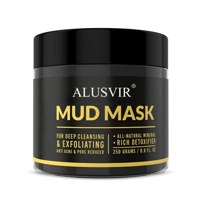 China Private Label 100% Natural Organic Dead Sea Mud Mask Whitening With Anti Bonding Acne Reduce Blackhead Pore Facial Mask For Women And Men for sale