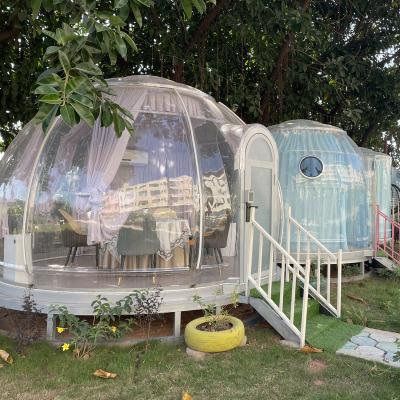 China Water Proof / Fireproof Outdoor PC Pod 2021 Newest Design Star Dome View Pod Modular Glass House for sale