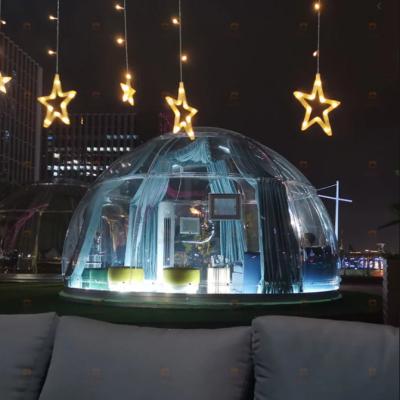 China Water Proof / Fireproof Clear PC Geodesic Dome Glamping Bubble House Tent For Outdoor for sale