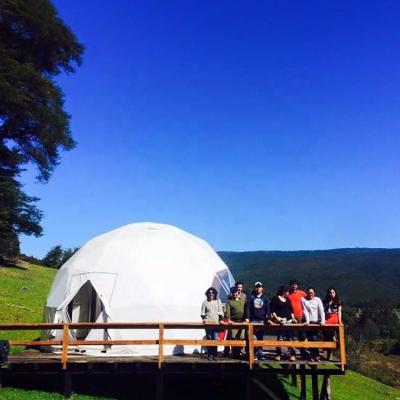 China Waterproof modern domo geodesic geodesic tenda with heat insulation and ventilation fan for event for sale