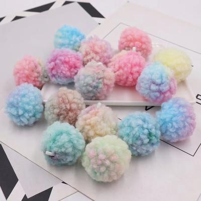 China Promotion Gift Fur Hair Ball Plush Faux Fur Key Chain Pompom Key Ring Pendant Charm For DIY Jewelry Bags Clothing Accessories for sale