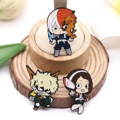 China As Pin Metal My Hero Academia Image Cartoon Anime Enamel Badges Brooches For Backpack Clothes Lapel Pins Jewelry For Fans for sale