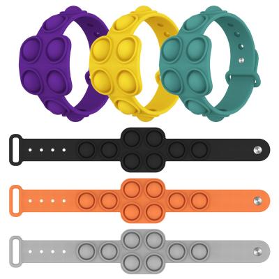 China Fashion snap it stress reliever push fidget wristbands relaxing silicone wristband jumping wristband for sale