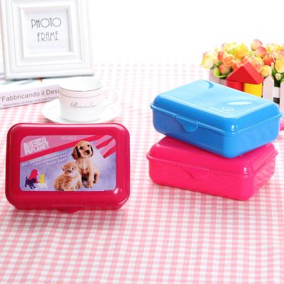 China Freshness Keeping Customized Easy Carry Leakproof Snack Box Kids Kids Lunch Box Plastic for sale