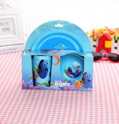 China Stocked Kids Cup Bowl Dish In 4 Color Box Tableware for sale