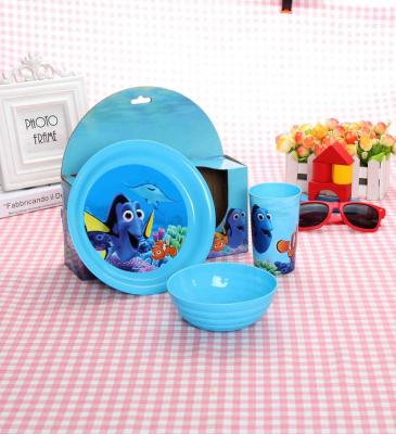 China Sustainable Breakfast Set With PP Material Plate Bowl Cup Sets With Lunch Sets for sale