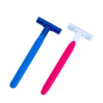 China China Factory Wholesale Hotel Twin Blade Razor Fashion Disposable Double Layer Manual Razor for sale