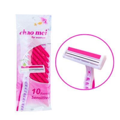 China Shaving the latest hot selling promotional women razors double-blade hair removal razor for sale