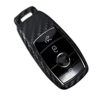 China Non-Toxic E300 Class 2017 Remote Key Shell Fob For Mercedes Benz E Shell Carbon Fiber Silicone Car Key Cover Case for sale