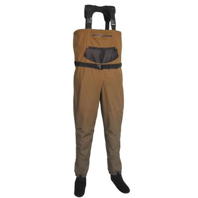 China Unisex Best Designed Breathable Waders With Comfortable Shoulder Strap Fly Fishing Waders For Fishing Hunting for sale