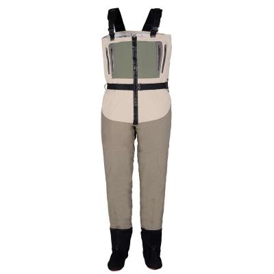 China Zippered Unisex Breathable Stockingfoot Waders Waterproof Fishing Waders High Quality For Pro Anglers for sale