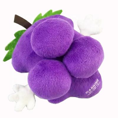 China Popular Custom Promotional Toys Stuffed Fruit Plush Purple Grape Toy for sale