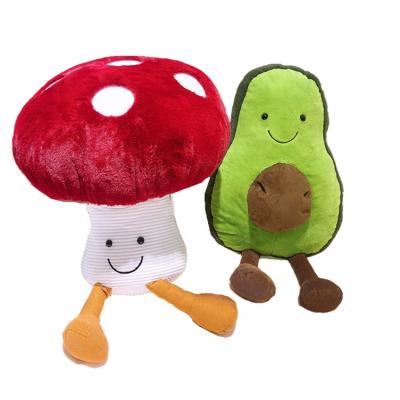 China Popular best gift stuffed plush cartoon mushroom, avocado plushies toys for sale