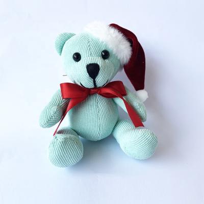 China Small Popular Corduroy Jointed Movable Bear Stuffed Joint Soft Teddy Bear Toy for sale