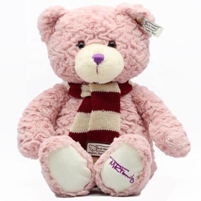 China Popular High Quality Pink, Brown Furry Stuffed Teddy Bear Doll Plush Kids Toys for sale