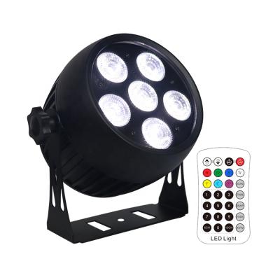 China IP65 outdoor professional bars 6x18w RGBWAU 6IN1 LED WATERPROOF WIRELESS LIGHT WITH REMOTE CONTROL uplight for sale