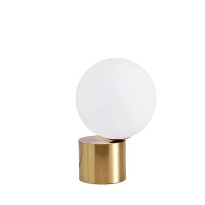 China Modern luxury gold creative bedside living room bedroom lamp living room lamp glass ball metal Nordic now Nordic table lamp for sale