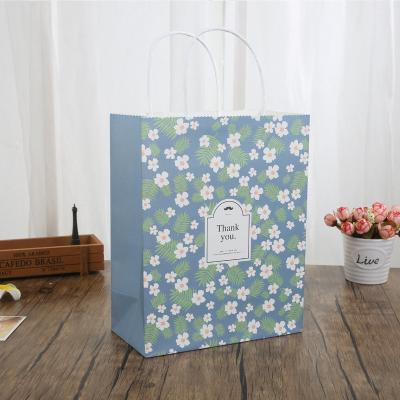 China Recyclable Paper Bag Custom Printed White Craft Paper Bags Recyclable Kraft Paper Shopping Tote Gift China Bag Clear Window With Your Own Logo for sale