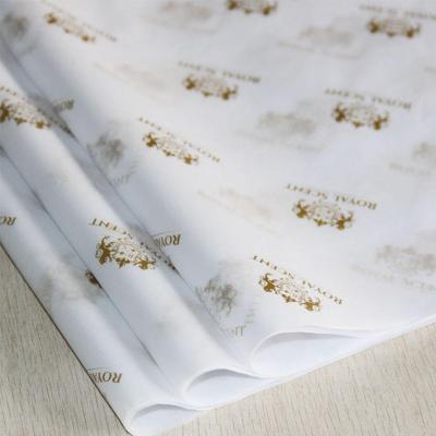 China Recycled Materials Sample Free Custom Printed Logo 17G Clothing Wrapping Paper Tissue Paper Gift Wrapping Tissue Wrapping for sale