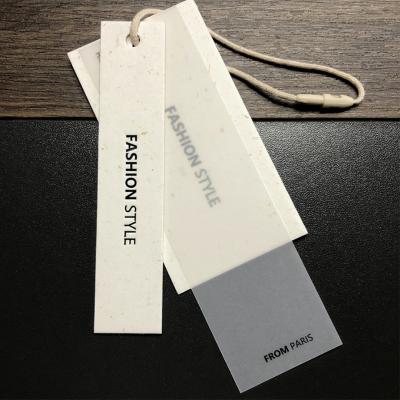 China Recyclable Stylish Custom Printed Apparel Labels Garment Tags Customized Hang Tags For Clothing /Shoes/Underwear for sale