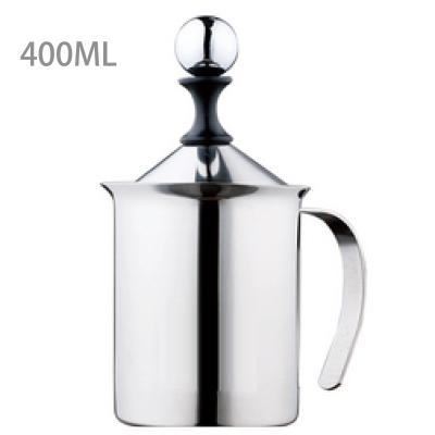 China Sustainable Espresso Coffee Milk Foaming Bubble Memories Handheld Milk Foamer Stainless Steel Milk Frother 400ML for sale