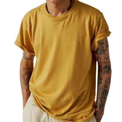 China Spring Summer New Cotton QUICK DRY Custom Heavy T-shirt Men's Casual Oversized T-shirt for sale